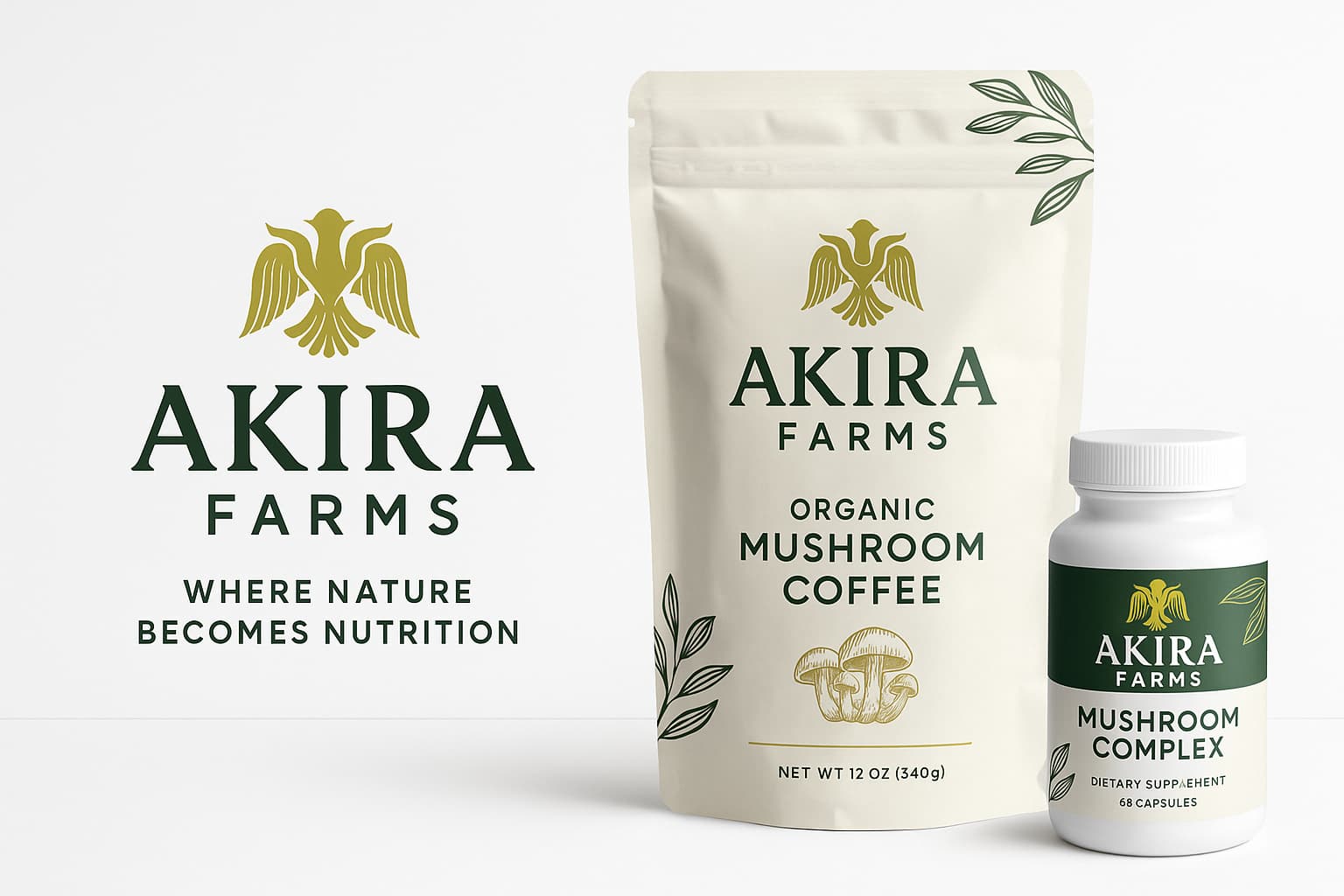 Lion’s Mane coffee by Akira Farms